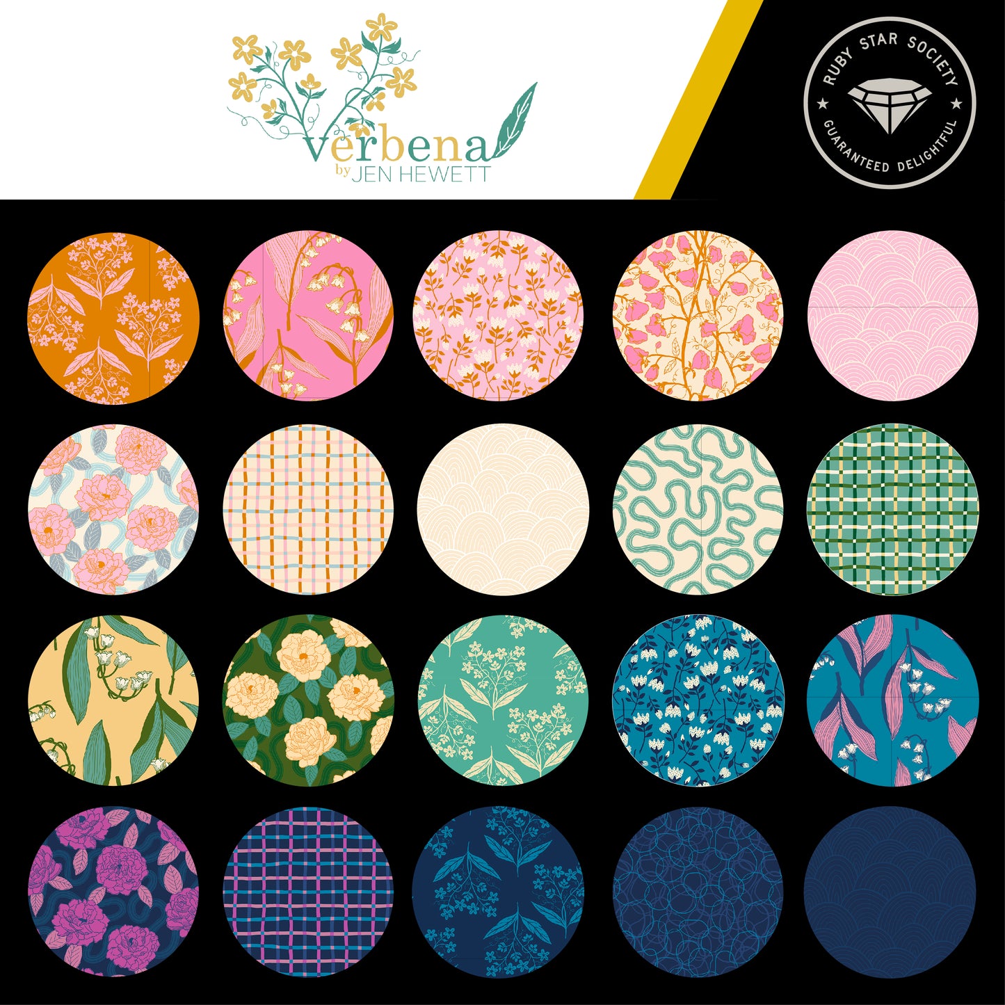 Verbena Fat Quarter Bundle by Ruby Star Society for Moda fabrics