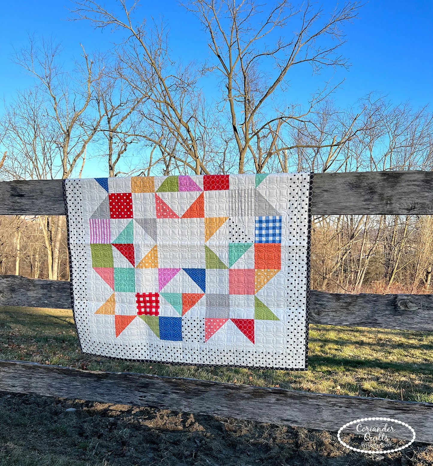 Barn Star 7 Quilt Pattern by Corey Yoder of Coriander Quilts