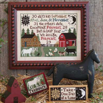 A Farmers Almanac Cross Stitch Pattern by The Prairie Schooler