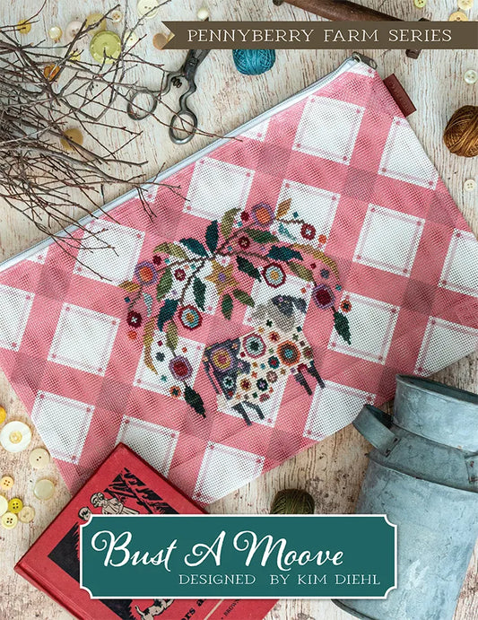 Bust a Moove Cross Stitch Pattern Pennyberry Farm Series by Kim Diehl