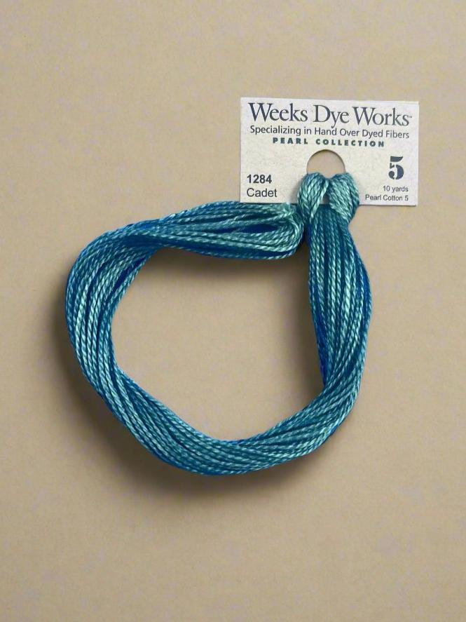 Cadet 1284 Weeks Dye Works Perle #5 Hand-Dyed Embroidery Floss