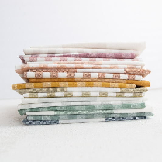 Camp Gingham Fat Quarter Bundle by Fableism Supply Company