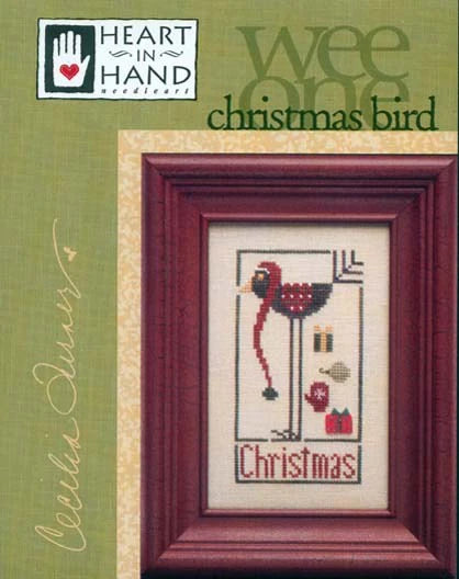 Christmas Bird (Wee one) Cross Stitch Pattern Heart in Hand