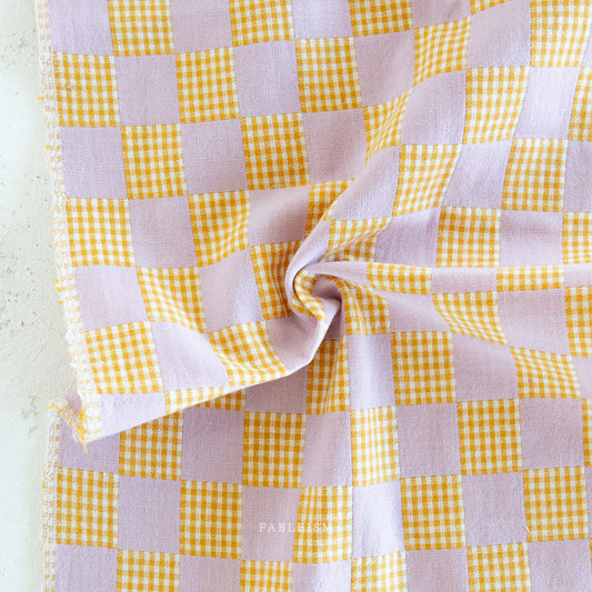 Check Mate Ametrine Checkers by Fableism Supply Co (sold in 25cm increments)