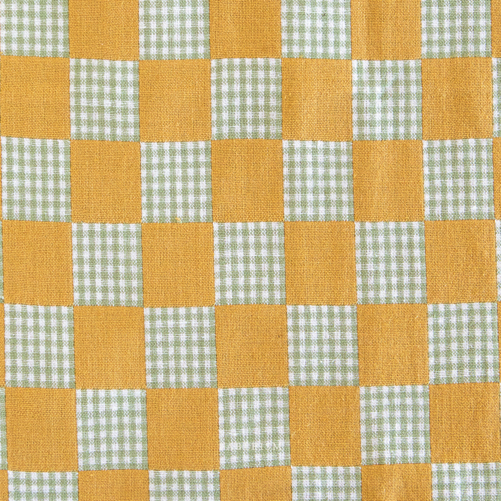 Check Mate Citrine Checkers by Fableism Supply Co (sold in 25cm increments)