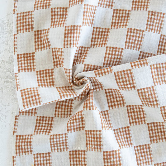 Check Mate Ivory Checkers by Fableism Supply Co (sold in 25cm increments)
