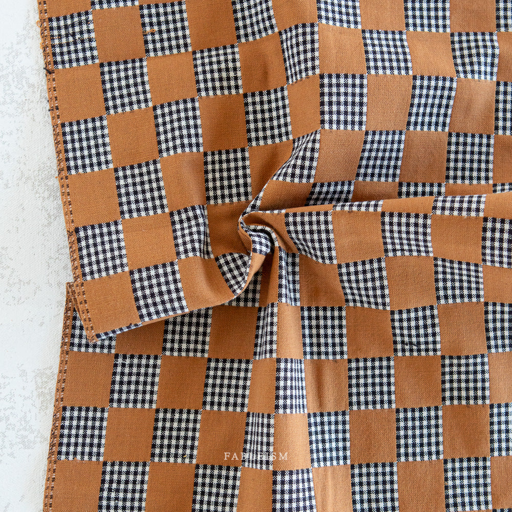 Check Mate Sandalwood Checkers by Fableism Supply Co (sold in 25cm increments)