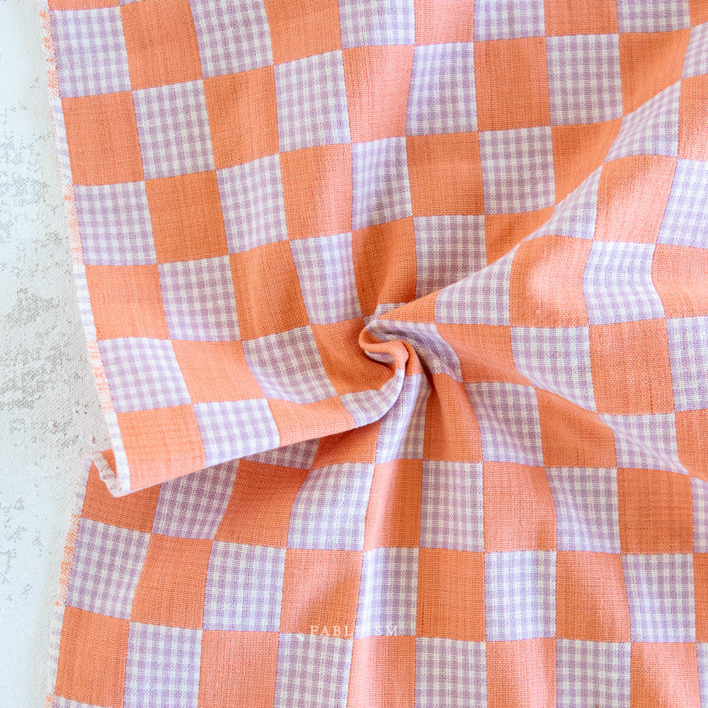 Check Mate Sunset Checkers by Fableism Supply Co (sold in 25cm increments)