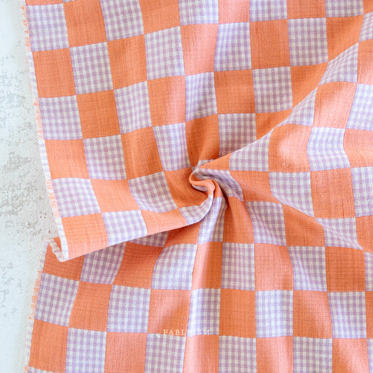 Check Mate Sunset Checkers by Fableism Supply Co (sold in 25cm increments)