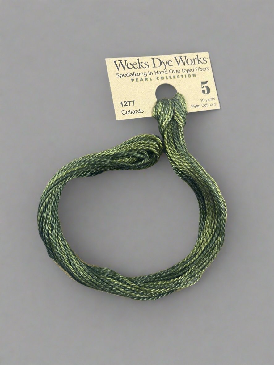 Collards 1277 Weeks Dye Works Perle #5 Hand-Dyed Embroidery Floss