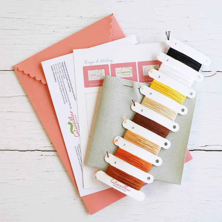 Hamish The Highland Cow Cross Stitch Kit by Caterpillar Cross Stitch