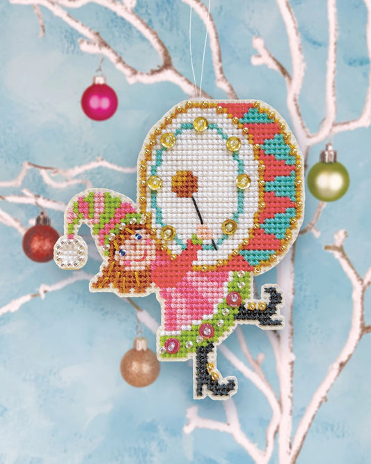 Little Drummer Girl Cross Stitch Kit by Satsuma Street