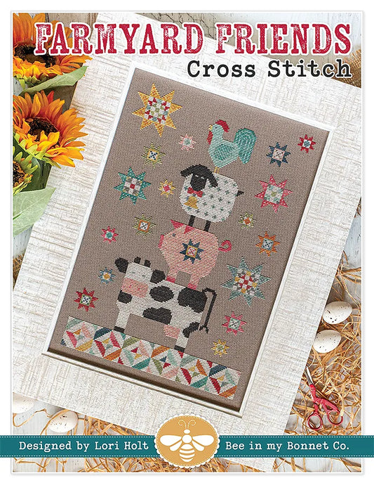 Farm Yard Friends Cross Stitch Pattern by Lori Holt of Bee in my Bonnet