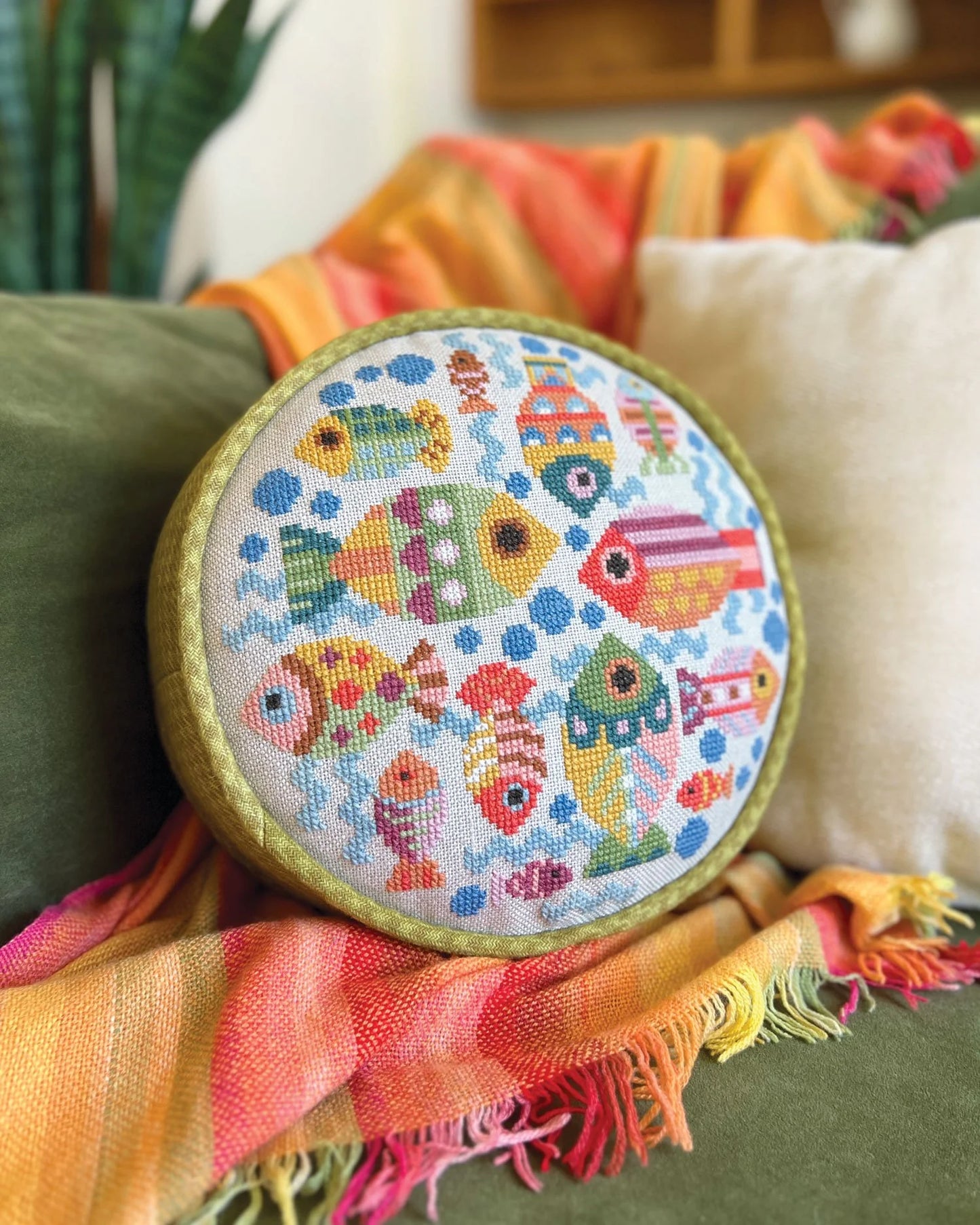 Fish Dish Cross Stitch Pattern by Satsuma Street