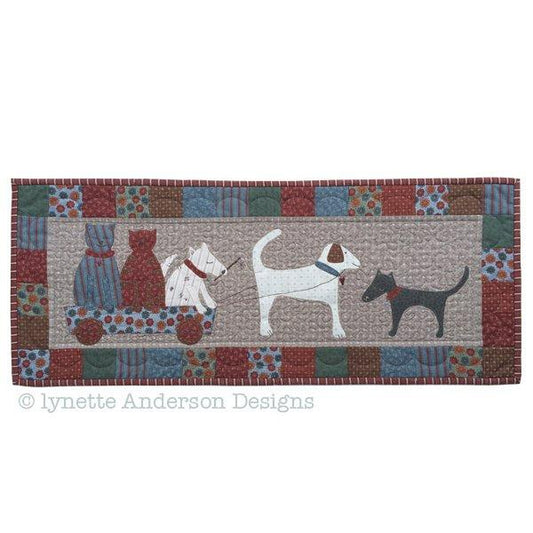 Fur Babies at Play Table Runner Pattern by Lynette Anderson