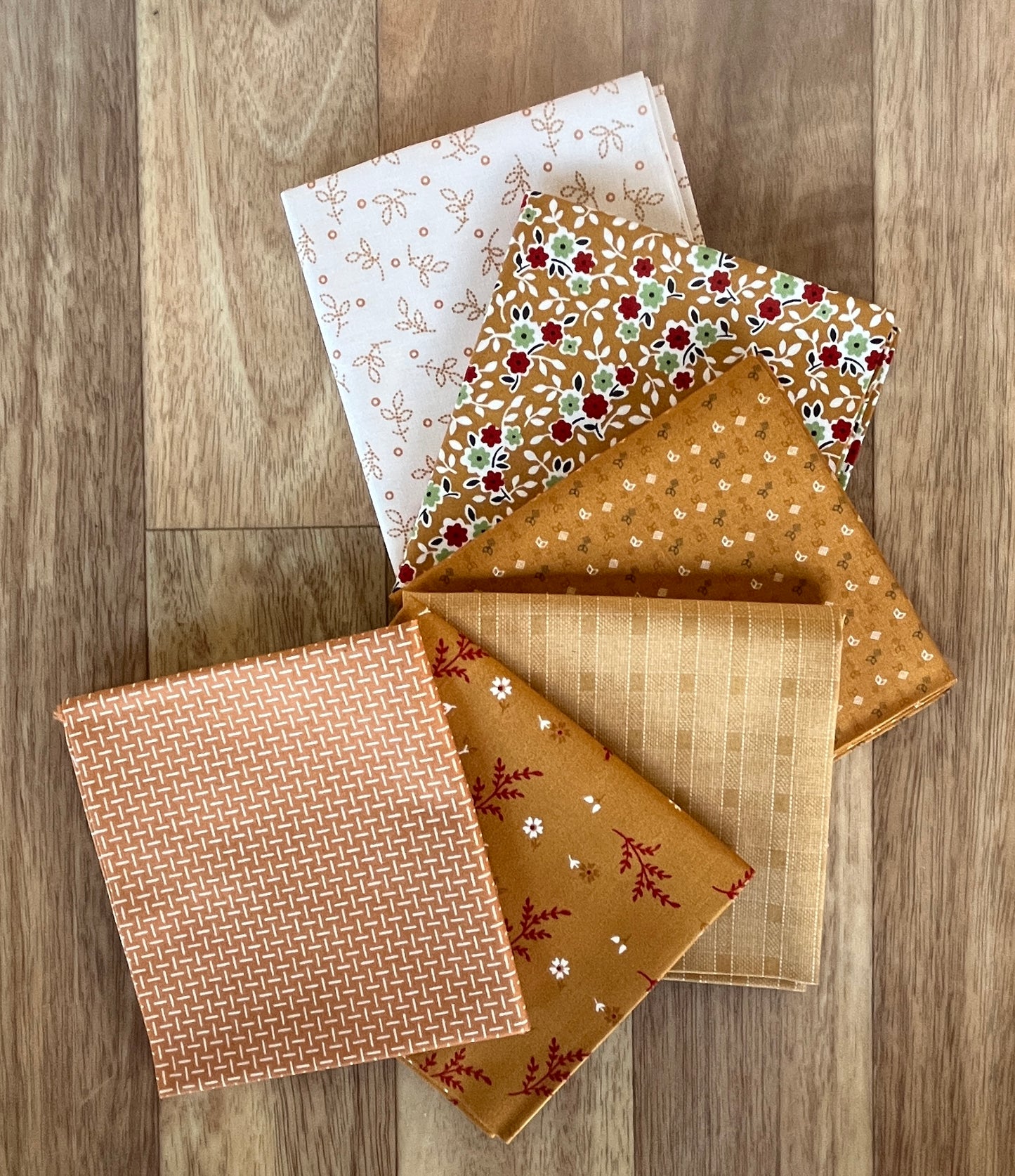 Gentler Times Butterscotch Fat Quarter Bundle by Lori Holt of Bee in my Bonnet for Riley Blake Designs