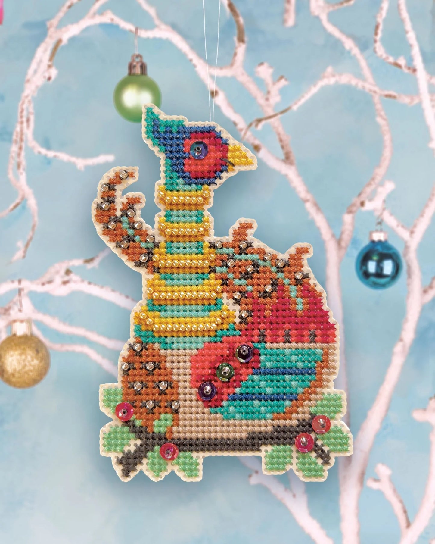 Gold Rings Cross Stitch Kit by Satsuma Street