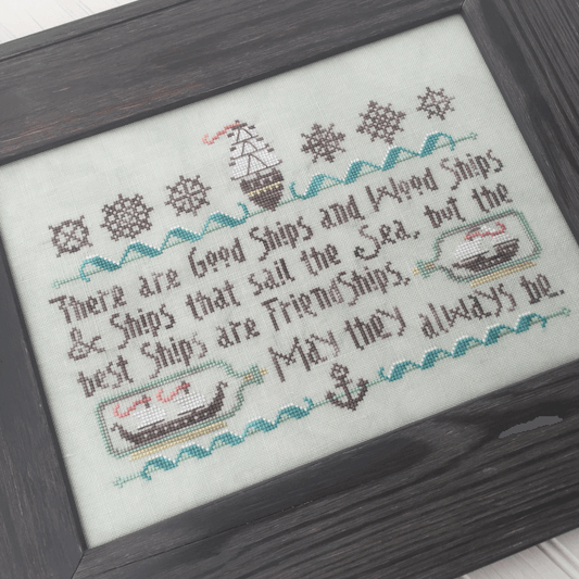 Good Ship Sampler Cross Stitch Pattern by Hands on Design