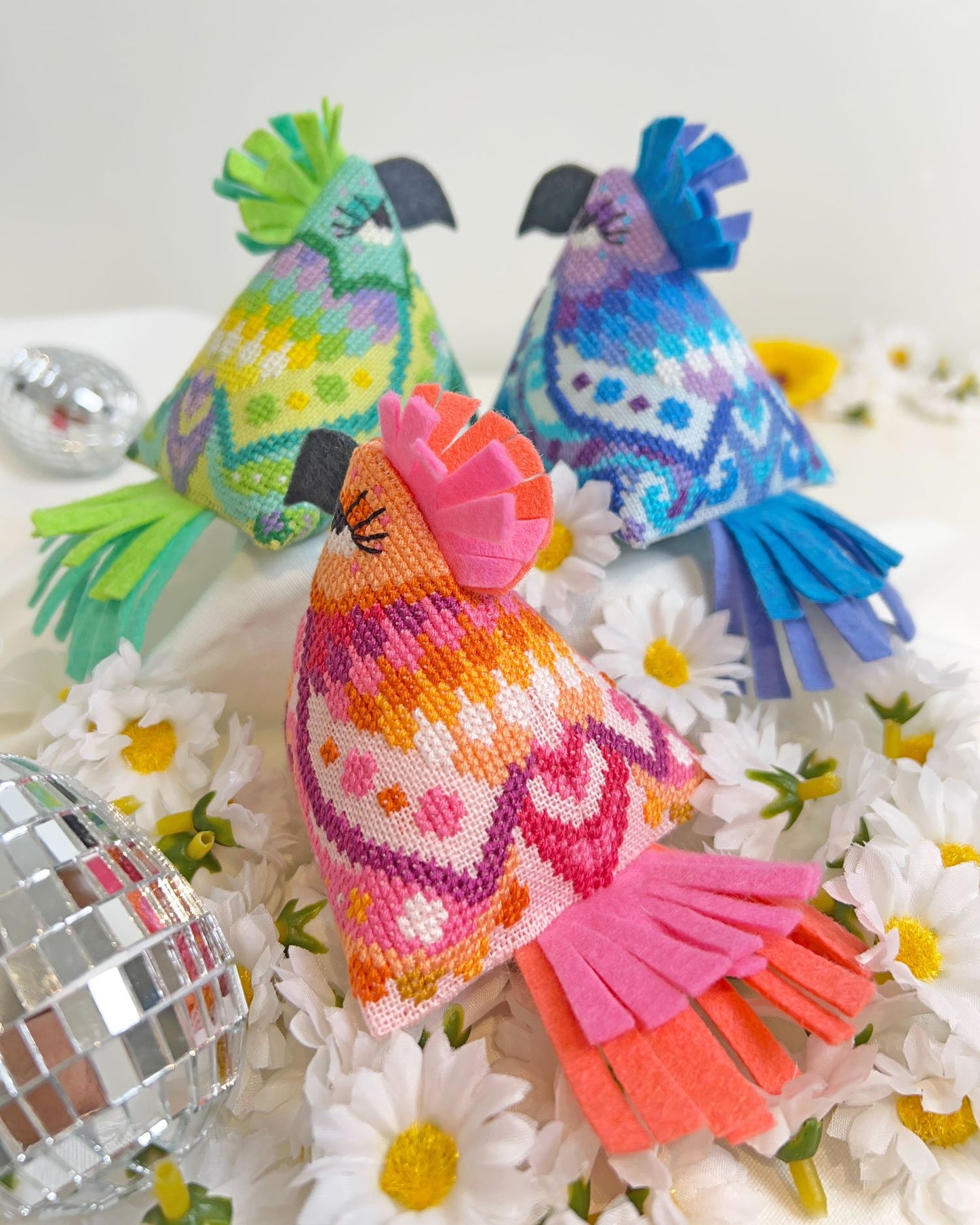 Groovy Chicks Cross Stitch Pattern by Satsuma Street