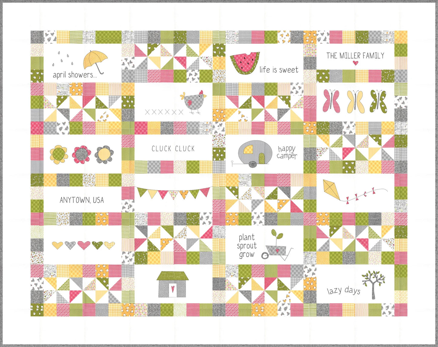 Hello Spring Quilt Pattern by Sweetwater