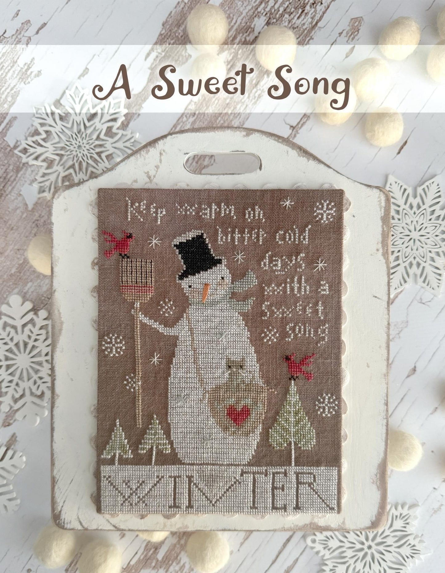Hello Winter Cross stitch booklet by Teresa Kogut