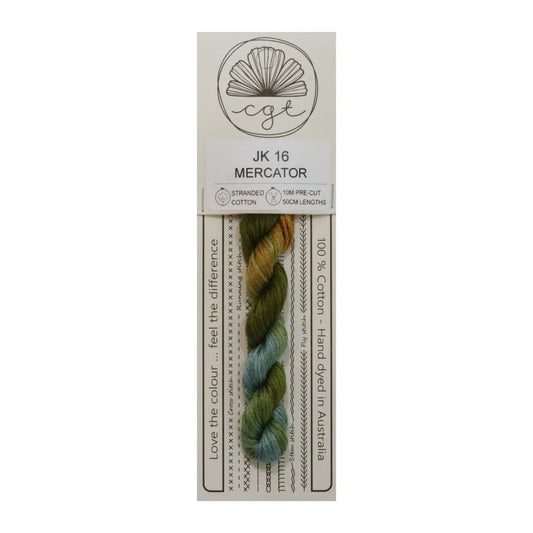 Mercator JK16 Cottage Garden Thread Pre-Cut 6 Stranded Hand Dyed Embroidery Floss