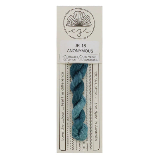 Anonymous JK18 Cottage Garden Thread Pre-Cut 6 Stranded Hand Dyed Embroidery Floss