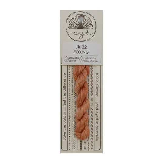 Foxing Thread Foxing JK22 Cottage Garden Thread Pre-Cut 6 Stranded Hand Dyed Embroid ...