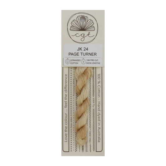 Page Turner JK24 Cottage Garden Thread Pre-Cut 6 Stranded Hand Dyed Embroidery Floss