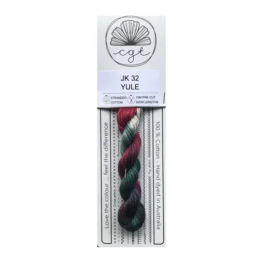 Yule JK32 Cottage Garden Thread Pre-Cut 6 Stranded Hand Dyed Embroidery Floss