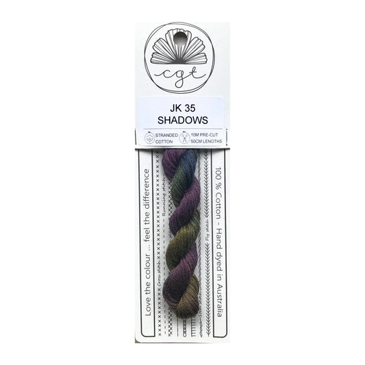 Shadows JK35 Cottage Garden Thread Pre-Cut 6 Stranded Hand Dyed Embroidery Floss