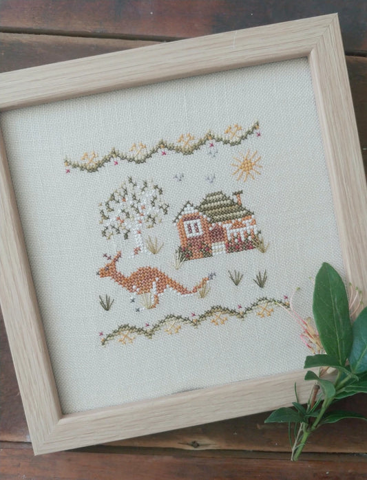 Kangaroo Avenue Cross Stitch Pattern by Mojo Stitches