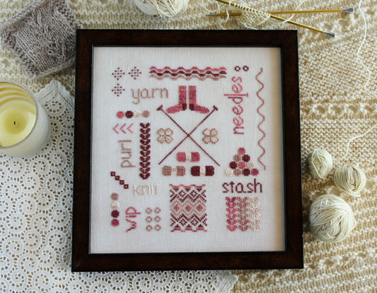 A Knitter's Sampler Cross Sitch Pattern by October House Fiber Arts