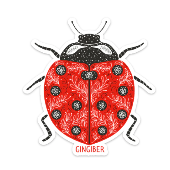 Ladybug Sticker by Gingiber