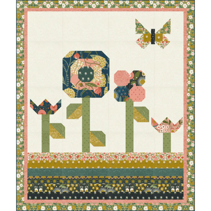 Magic Garden Wall Hanging Quilt Pattern by Gingiber