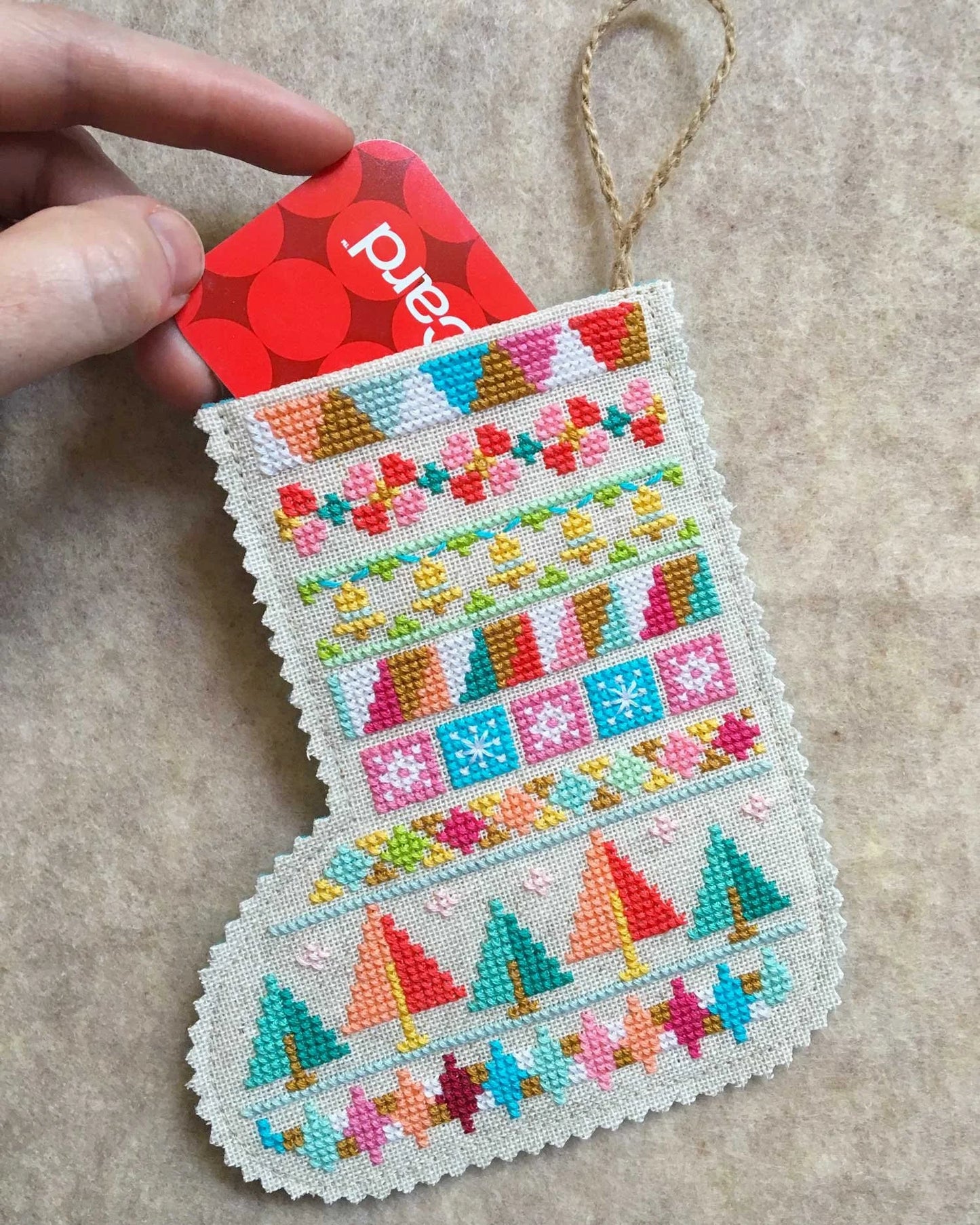 Mini Stockings Cross Stitch Pattern by Satsuma Street