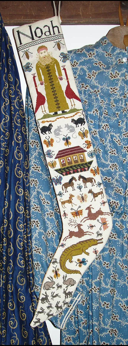 Noah's Stocking Cross Stitch Pattern by Carriage House Samplings