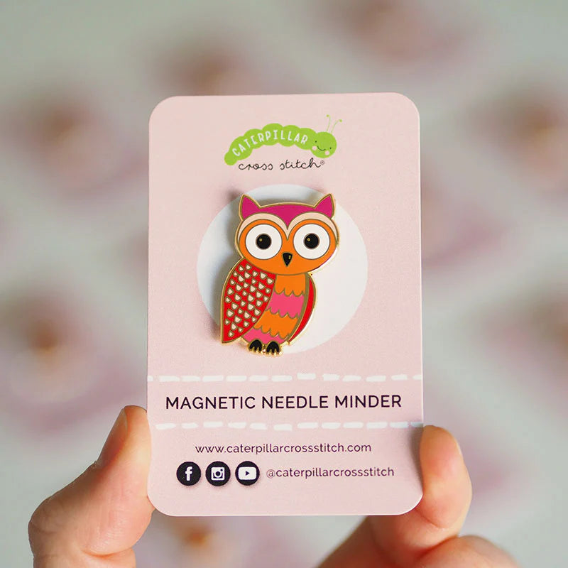 Owl Magnetic Needle Minder by Caterpillar Cross Stitch