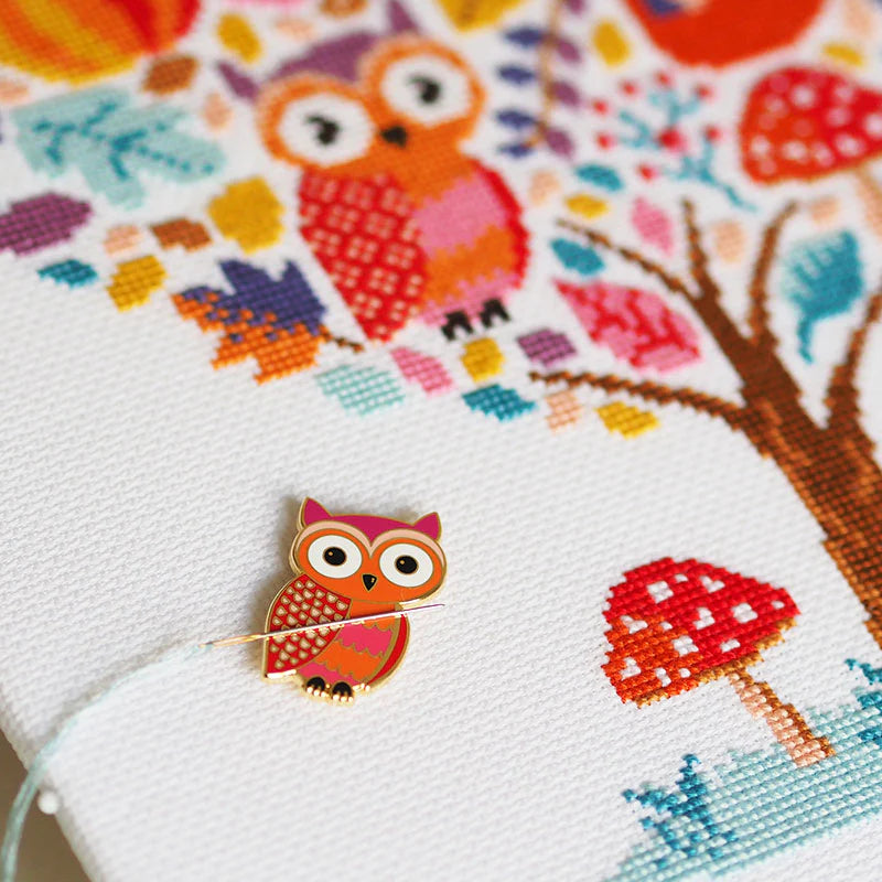 Owl Magnetic Needle Minder by Caterpillar Cross Stitch