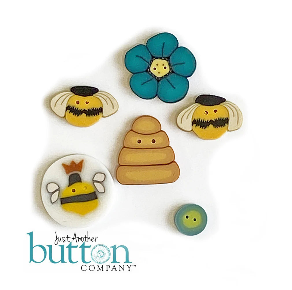 Queen Bee Bag Button Pack by Just Another Button Co