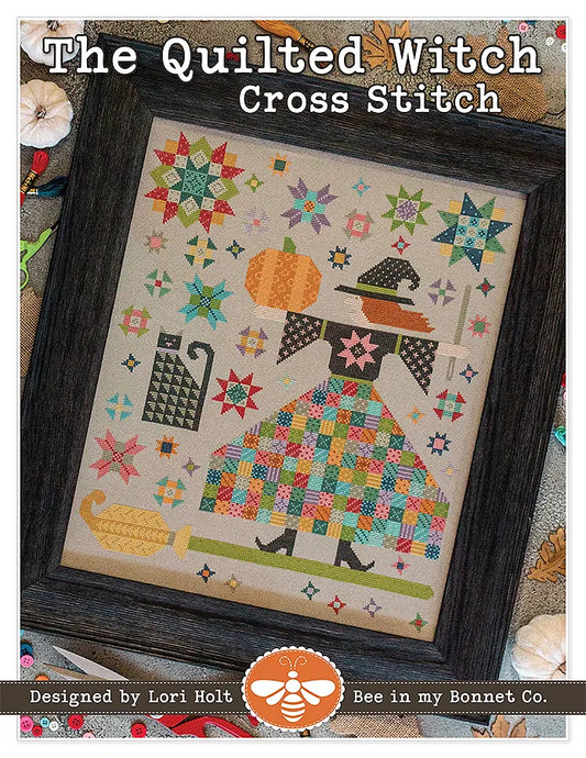 Quilted Witch Cross Stitch Pattern by Lori Holt of Bee in My Bonnet