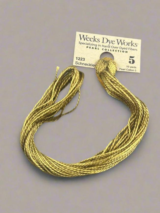 Schneckley 1223 Weeks Dye Works Perle #5 Hand-Dyed Embroidery Floss