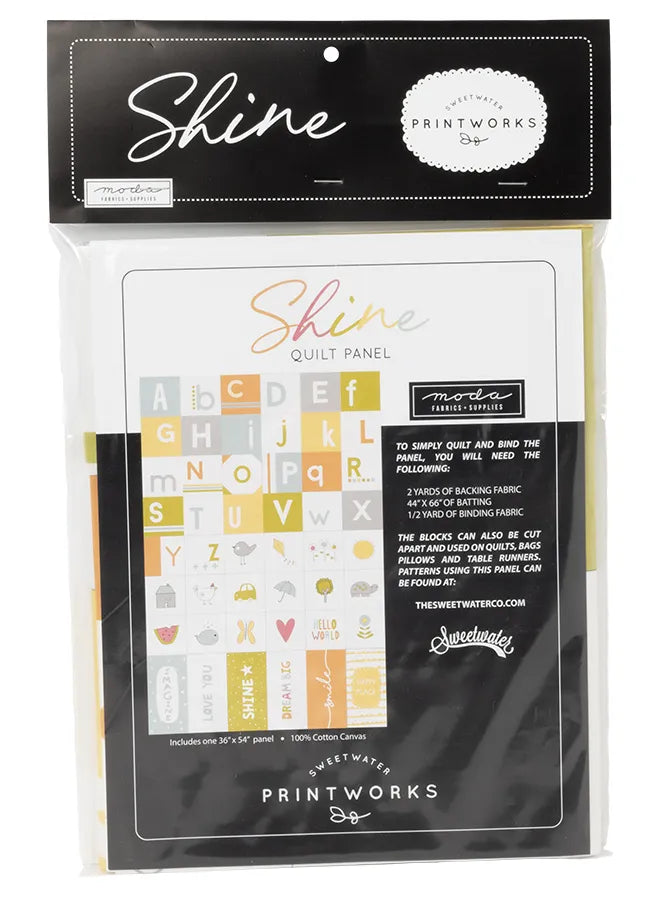 Shine Fabric Canvas Panel by Sweetwater for Moda Fabrics