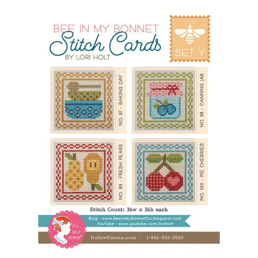 Bee in My Bonnet Stitch Cards Set Y Lori Holt of Bee in my Bonnet