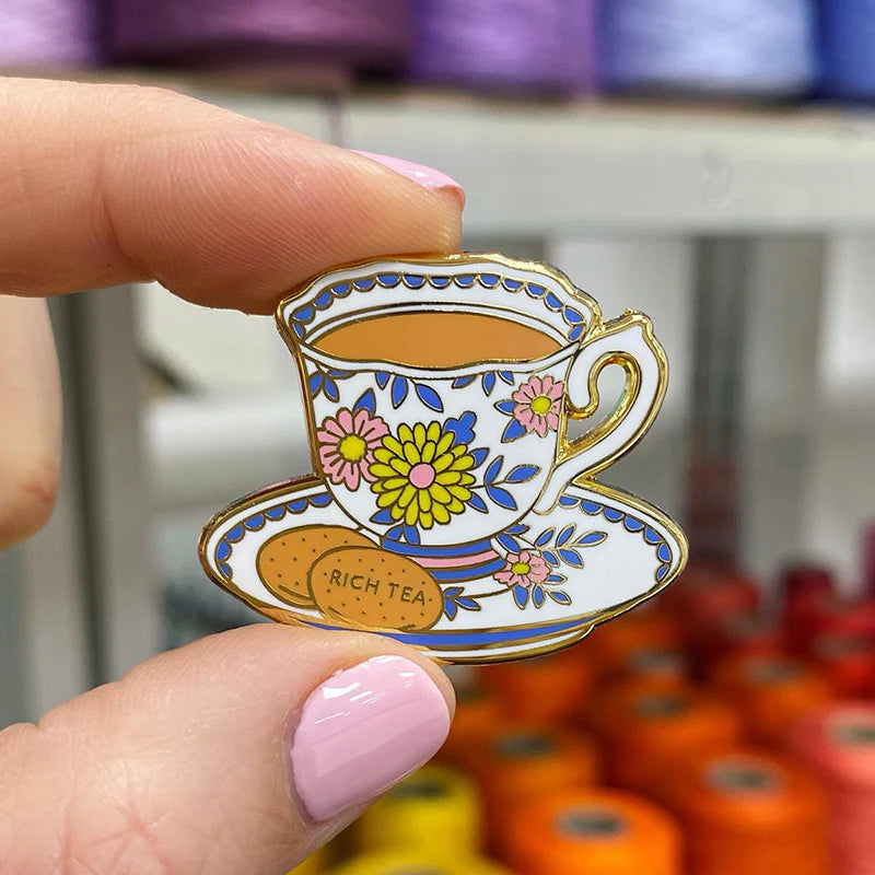 Teacup Magnetic Needle Minder by Caterpillar Cross Stitch