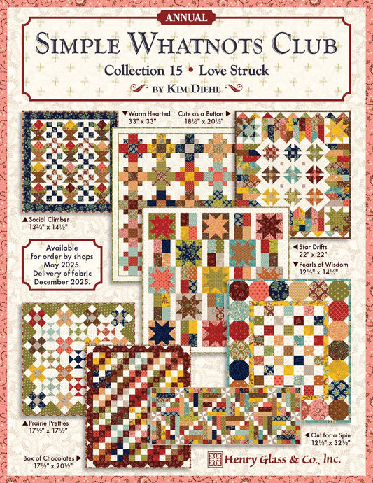 Simple Whatnots Minatures Club #15 by Kim Diehl for Henry Glass Fabrics