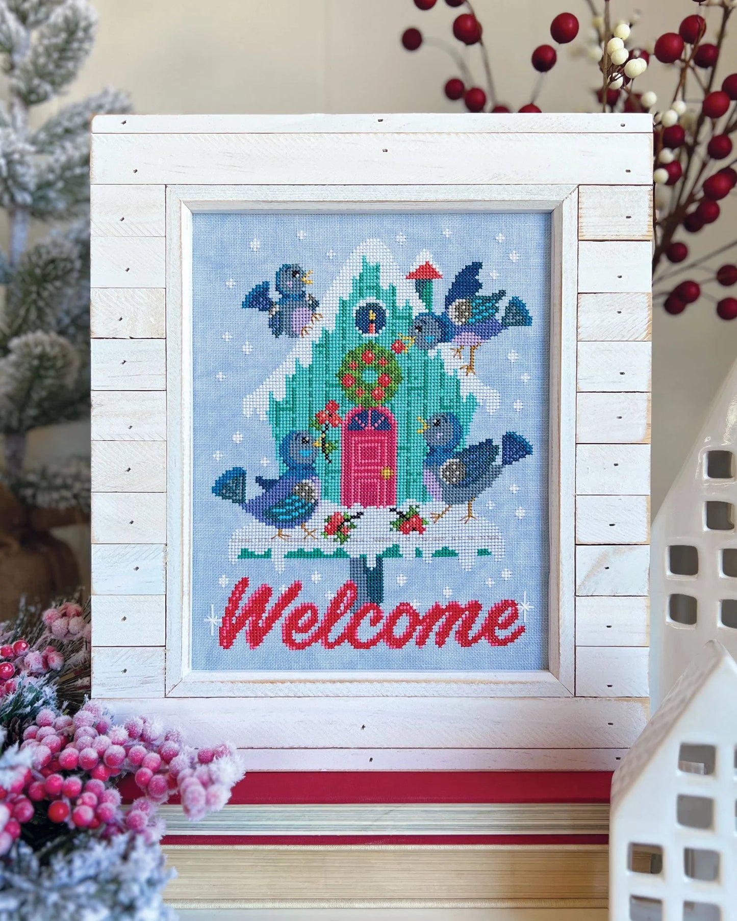 Winter Welcome Cross Stitch Pattern by Satsuma Street