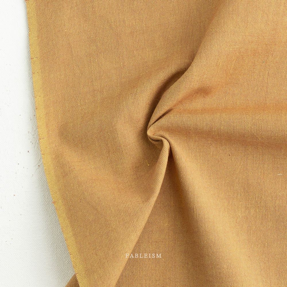 Watercolor Wovens Ochre WW190 by Fableism Supply Co (sold in 25cm increments)