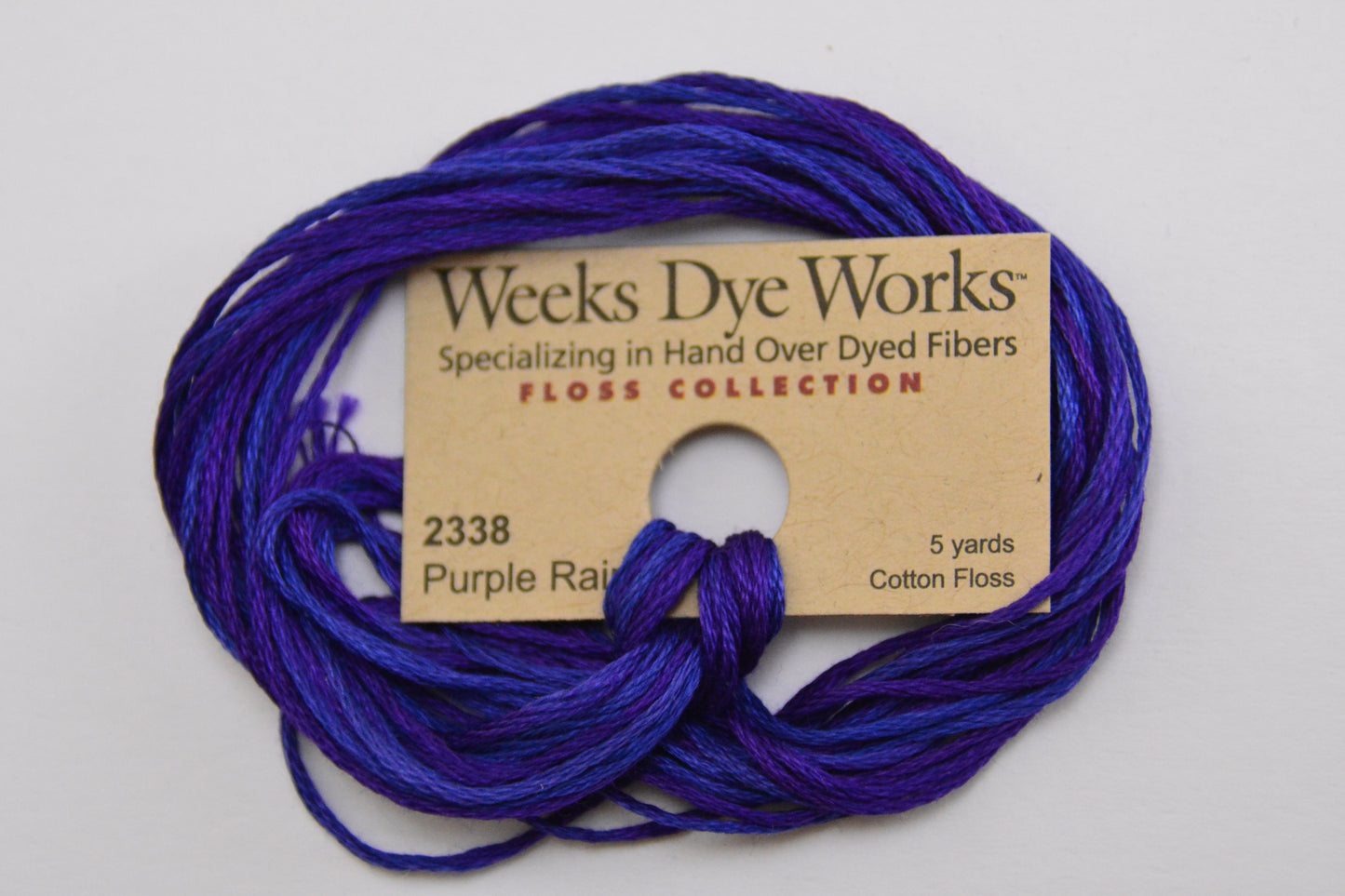 Purple Rain 2338 Weeks Dye Works 6-Strand Hand-Dyed Embroidery Floss