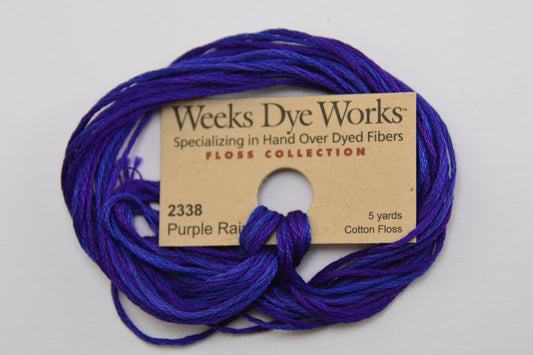 Purple Rain 2338 Weeks Dye Works 6-Strand Hand-Dyed Embroidery Floss